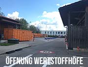 Münchner Wertstoffhöfe öffnen mit Sonderregeln am 20. April 2020- mit geänderten Öffnungszeiten und Auflagen (©Foto: Marikka-Laila Maisel)